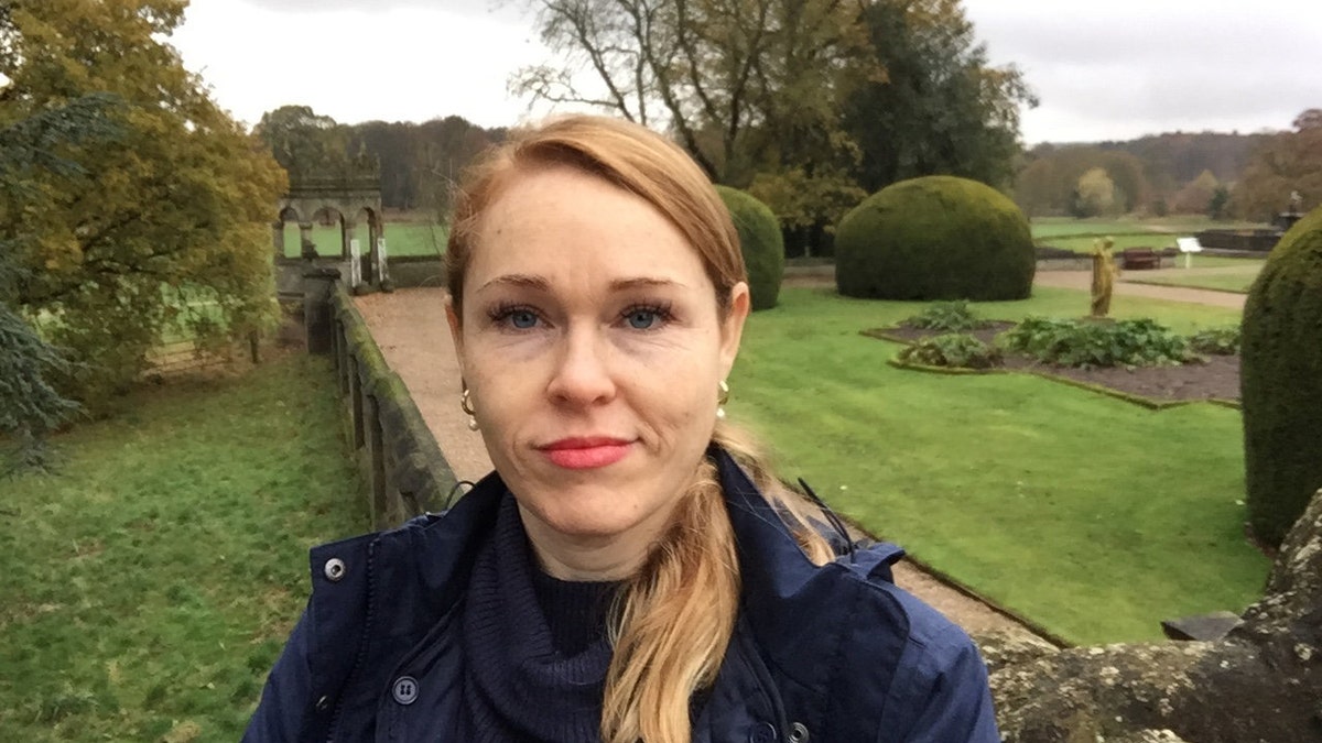 A selfie of Terlyn Griffiths. The woman has a long blonde and is in the middle of the camera.