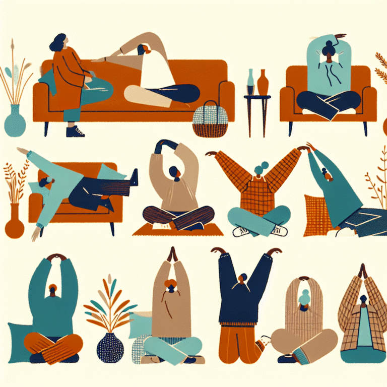 alongamentos antiestresse que você pode fazer no sofá